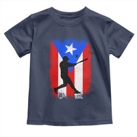 Puerto Rico Flag Baseball Toddler T Shirt Cool Distressed Jersey Gift Boricua Boys - Wonder Print Shop