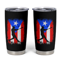 Puerto Rico Flag Baseball Tumbler Cup Cool Distressed Jersey Gift Boricua Boys - Wonder Print Shop