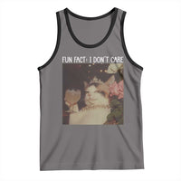 Cat Meme Tank Top Fun Fact I Dont Care Funny Saying Quote - Wonder Print Shop