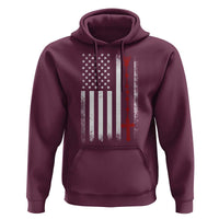 American Flag Rosary Catholic Cross Hoodie