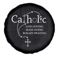 Catholic God Loving Mass Going Rosary Praying Faith Spare Tire Cover Jesus Eucharist Christianity