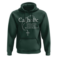 Catholic God Loving Mass Going Rosary Praying Faith Hoodie Jesus Eucharist Christianity