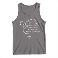 Catholic God Loving Mass Going Rosary Praying Faith Tank Top Jesus Eucharist Christianity
