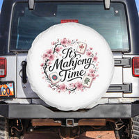 Mahjong Spare Tire Cover Floral Mah Jongg