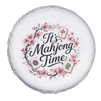 Mahjong Spare Tire Cover Floral Mah Jongg