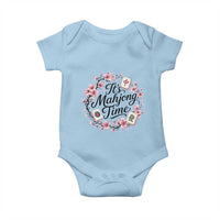 Mahjong Baby Onesie Floral Mah Jongg