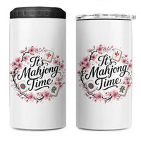 Mahjong 4 in 1 Can Cooler Tumbler Floral Mah Jongg