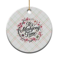 Mahjong Ceramic Ornament Floral Mah Jongg