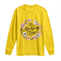 Mahjong Long Sleeve Shirt Floral Mah Jongg