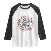 Mahjong Raglan Shirt Floral Mah Jongg