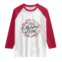 Mahjong Raglan Shirt Floral Mah Jongg