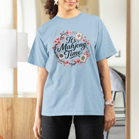Mahjong T Shirt For Women Floral Mah Jongg