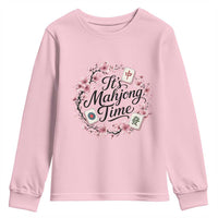 Mahjong Youth Sweatshirt Floral Mah Jongg