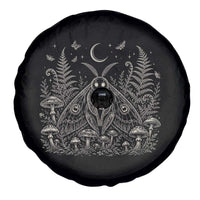 Mothman Spare Tire Cover Vintage Cryptid Graphic Gothic Forest Moth Mushroom Folklore Gift