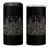 Mothman 4 in 1 Can Cooler Tumbler Vintage Cryptid Graphic Gothic Forest Moth Mushroom Folklore Gift