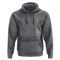 Mothman Hoodie Vintage Cryptid Graphic Gothic Forest Moth Mushroom Folklore Gift