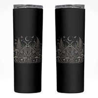 Mothman Skinny Tumbler Vintage Cryptid Graphic Gothic Forest Moth Mushroom Folklore Gift