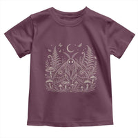 Mothman Toddler T Shirt Vintage Cryptid Graphic Gothic Forest Moth Mushroom Folklore Gift