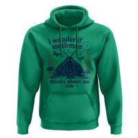 Funny Mothman Hoodie I Wonder If Mothman Thinks About Me Too Cryptid Weirdcore