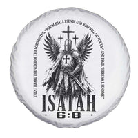 Here Am I Send Me Isaiah 6 8 Catholic Knight Templar Crusader Faith Spare Tire Cover
