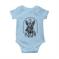 Here Am I Send Me Isaiah 6 8 Catholic Knight Templar Crusader Faith Baby Onesie