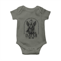 Here Am I Send Me Isaiah 6 8 Catholic Knight Templar Crusader Faith Baby Onesie