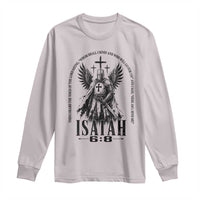 Here Am I Send Me Isaiah 6 8 Catholic Knight Templar Crusader Faith Long Sleeve Shirt