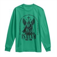 Here Am I Send Me Isaiah 6 8 Catholic Knight Templar Crusader Faith Long Sleeve Shirt