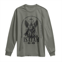 Here Am I Send Me Isaiah 6 8 Catholic Knight Templar Crusader Faith Long Sleeve Shirt
