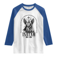 Here Am I Send Me Isaiah 6 8 Catholic Knight Templar Crusader Faith Raglan Shirt