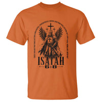 Here Am I Send Me Isaiah 6 8 Catholic Knight Templar Crusader Faith T Shirt