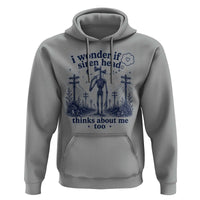 Funny Siren Head Hoodie I Wonder If Siren Head Thinks About Me Too Weirdcore Cryptid Lovers