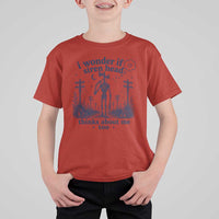 Funny Siren Head T Shirt For Kid I Wonder If Siren Head Thinks About Me Too Weirdcore Cryptid Lovers