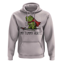 Tummy Hurts Funny Medieval Frog Hoodie Dark Fantasy Meme