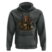 All Plants Are Edible Some Only Once Hoodie Vintage Botanical Mushroom Skull Gothic Plant Lover