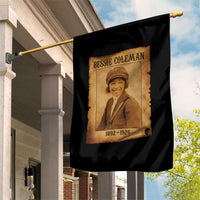 Bessie Coleman First African American Female Pilot Garden Flag Black History - Wonder Print Shop