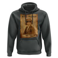 Bessie Coleman First African American Female Pilot Hoodie Black History - Wonder Print Shop