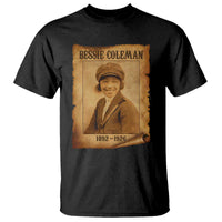 Bessie Coleman First African American Female Pilot T Shirt Black History - Wonder Print Shop