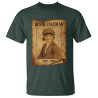 Bessie Coleman First African American Female Pilot T Shirt Black History - Wonder Print Shop