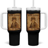 Bessie Coleman First African American Female Pilot Tumbler With Handle Black History - Wonder Print Shop