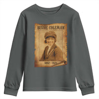 Bessie Coleman First African American Female Pilot Youth Sweatshirt Black History - Wonder Print Shop