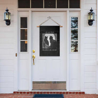 Funny Cat Garden Flag I Do Not Think Therefore I Do Not Am Goth Emo Grunge Witchy - Wonder Print Shop