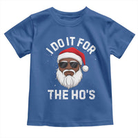 I Do It For The Hos Black Santa Christmas Toddler T Shirt Funny Inappropriate Rude Santa - Wonder Print Shop