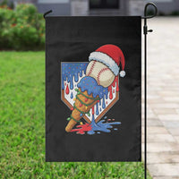 Christmas Baseball Ice Cream Drip Garden Flag Santa Sports Player Xmas Light Boys Baseball Bat - Wonder Print Shop