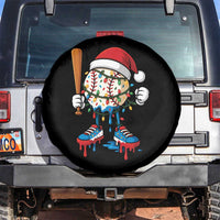 Christmas Baseball Ice Cream Drip Spare Tire Cover Santa Sports Xmas Baseball Player TS10