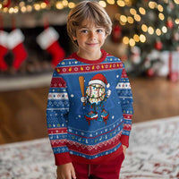 Christmas Baseball Ice Cream Drip Hanukkah Ugly Sweater Santa Sports Xmas Baseball Player - Wonder Print Shop