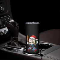 Christmas Baseball Ice Cream Drip Skinny Tumbler Santa Sports Xmas Baseball Player - Wonder Print Shop