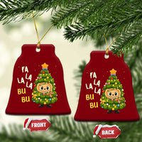 Funny Xmas Ceramic Ornament Fa La La La Bu Bu Xmas Song Kawaii Bubu - Wonder Print Shop