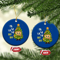 Funny Xmas Ceramic Ornament Fa La La La Bu Bu Xmas Song Kawaii Bubu - Wonder Print Shop