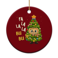 Funny Xmas Ceramic Ornament Fa La La La Bu Bu Xmas Song Kawaii Bubu - Wonder Print Shop